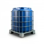 1000L UV-Stabilised HDPE Water Tank with Galvanised Cage
