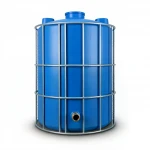 1000L HDPE Water Tank with Galvanised Steel Cage