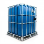 1000L HDPE IBC Tank with Galvanised Steel Cage