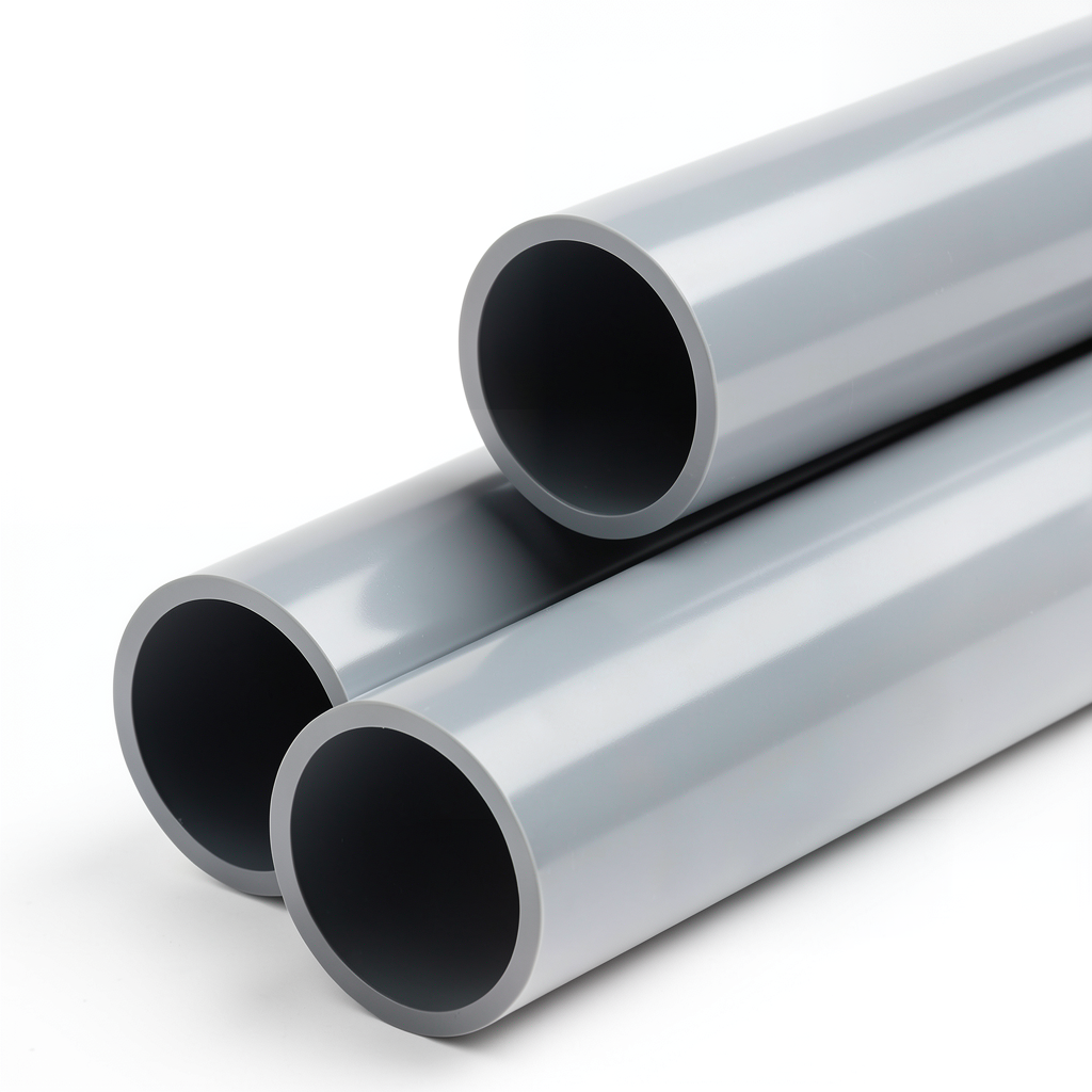 UPVC Plastic Pipe Class 0 Size 3 inch Thickness 2.2 mm Gray Color