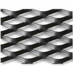 Hot Rolled Black Steel Expanded Metal Mesh Thickness 2.8 mm Width 1.22 m Length 7 m