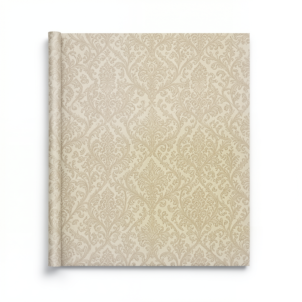 Italian Wallpaper Pattern Design 10m x 0.53m, Beige