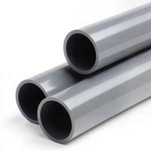أنابيب بلاستيك UPVC كلاس 0 مقاس 5 إنش سماكة 3.1 مم لون رمادي