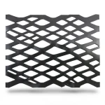 Hot Rolled Black Steel Expanded Metal Mesh Thickness 3 mm Width 1.22 m Length 4 m