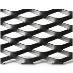 Hot Rolled Black Steel Expanded Metal Mesh Thickness 3 mm Width 1.22 m Length 1 m