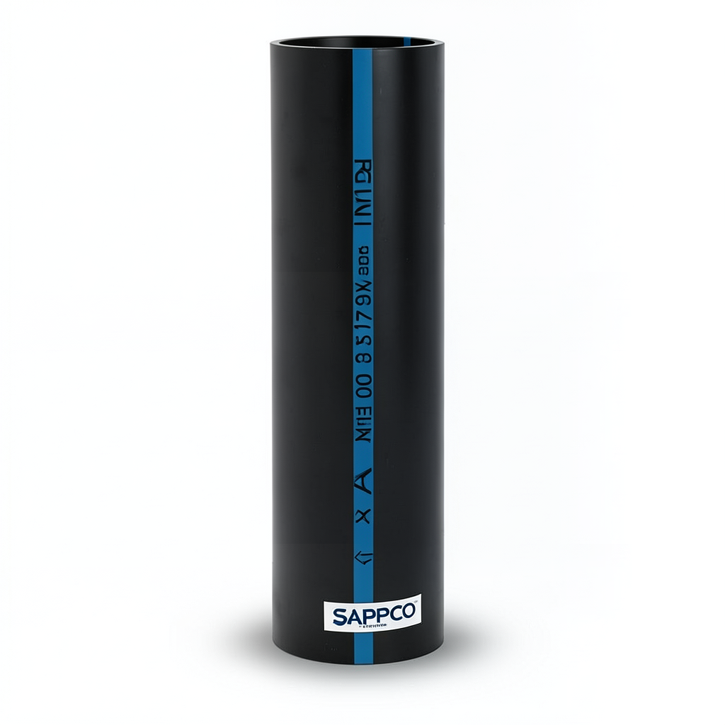 Sappco HDPE Pipe DR 11 PN 13.79 Bar Size 400 mm Thickness 36.4 mm Black | SAPPCO