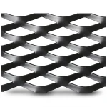Hot Rolled Black Steel Expanded Metal Mesh Thickness 2.7 mm Width 1.22 m Length 7 m