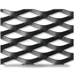 Hot Rolled Black Steel Expanded Metal Mesh Thickness 3 mm Width 1.22 m Length 7 m