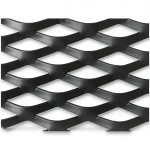 Hot Rolled Black Steel Expanded Metal Mesh Thickness 3.8 mm Width 1.22 m Length 1 m