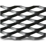 Hot Rolled Black Steel Expanded Metal Mesh Thickness 3.8 mm Width 1.22 m Length 2 m