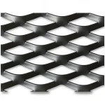 Hot Rolled Black Steel Expanded Metal Mesh Thickness 2.8 mm Width 1.22 m Length 2 m