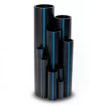 Sappco HDPE Pipe PE 100 Size OD 160 mm Thickness 6.2 mm Black | SAPPCO