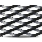 Hot Rolled Black Steel Expanded Metal Mesh Thickness 3.8 mm Width 1.22 m Length 4 m