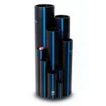 Sappco HDPE Pipe PE 100 Size 200 mm Thickness 7.7 mm Black | SAPPCO