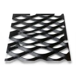 Hot Rolled Black Steel Expanded Metal Mesh Thickness 2.8 mm Width 1.22 m Length 5 m