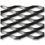 Hot Rolled Black Steel Expanded Metal Mesh Thickness 3.8 mm Width 1.22 m Length 1 m
