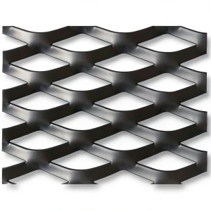Hot Rolled Black Steel Expanded Metal Mesh Thickness 3.8 mm Width 1.22 m Length 1 m