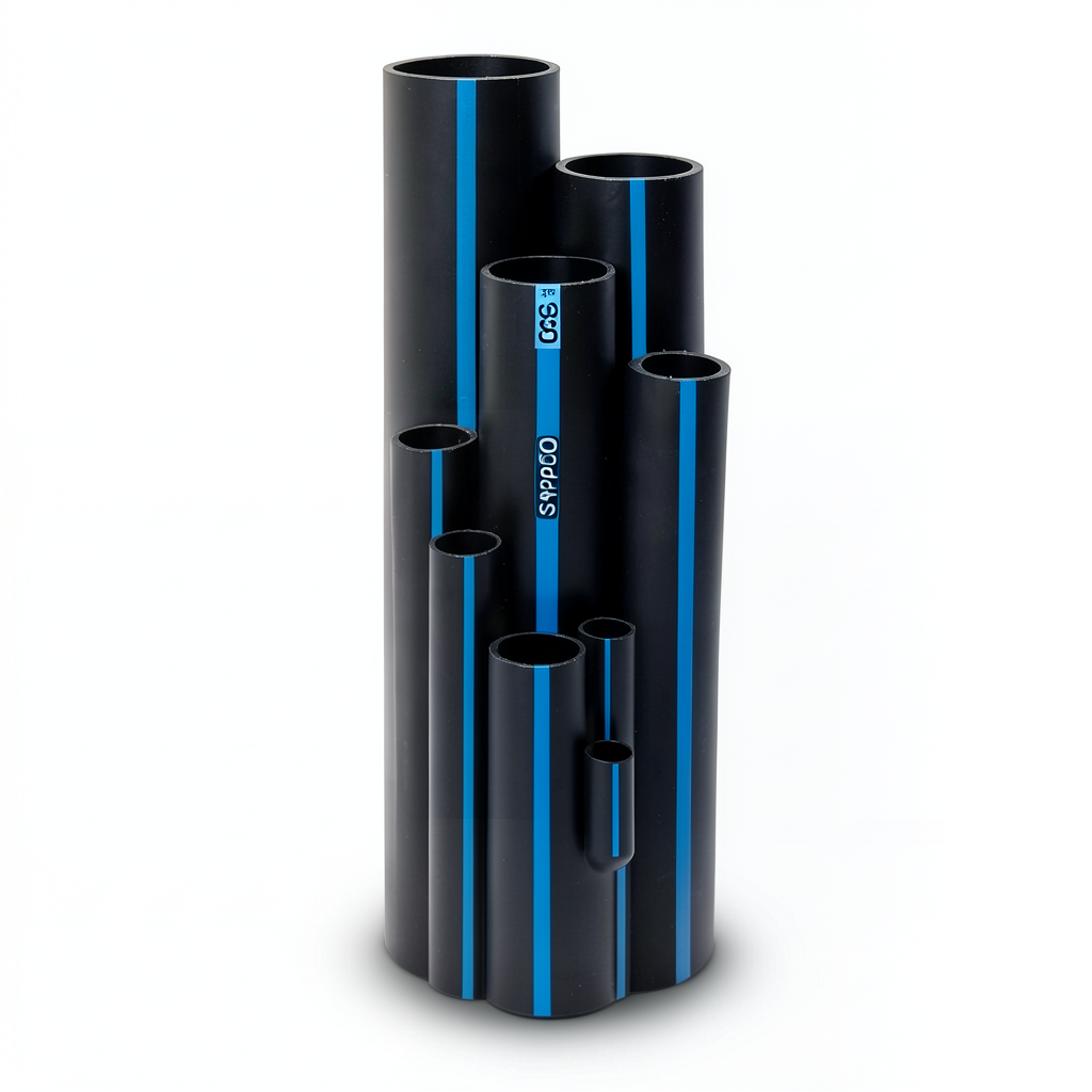 مواسير HDPE سابكو DR 17 ضغط 8.6 بار مقاس 250 مم سمك 14.7 مم لون اسود | سابكو