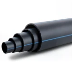أنابيب HDPE ضغط اسمي 12.5 بار PE 100 قطر خارجي 250 مم SDR 11 لون أسود