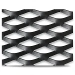 Hot Rolled Black Steel Expanded Metal Mesh Thickness 2.8 mm Width 1.22 m Length 6 m