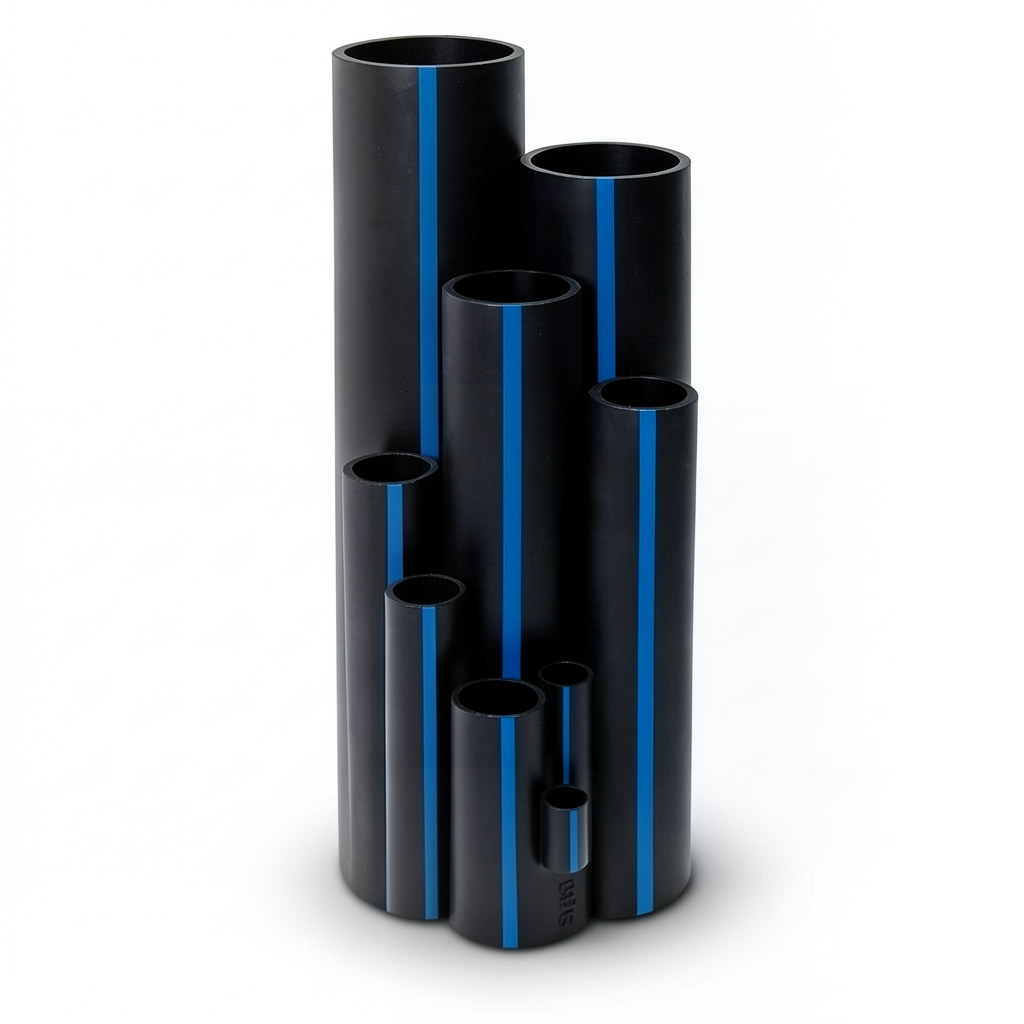 Sappco HDPE Pipe DR 17 PN 8.6 Bar Size 400 mm Thickness 23.5 mm Black | SAPPCO