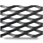 Hot Rolled Black Steel Expanded Metal Mesh Thickness 2.8 mm Width 1.22 m Length 7 m