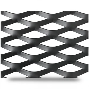 Hot Rolled Black Steel Expanded Metal Mesh Thickness 2.8 mm Width 1.22 m Length 7 m