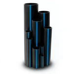 Sappco HDPE Pipe DR 11 PN 13.79 Bar Size 200 mm Thickness 18.2 mm Black | SAPPCO