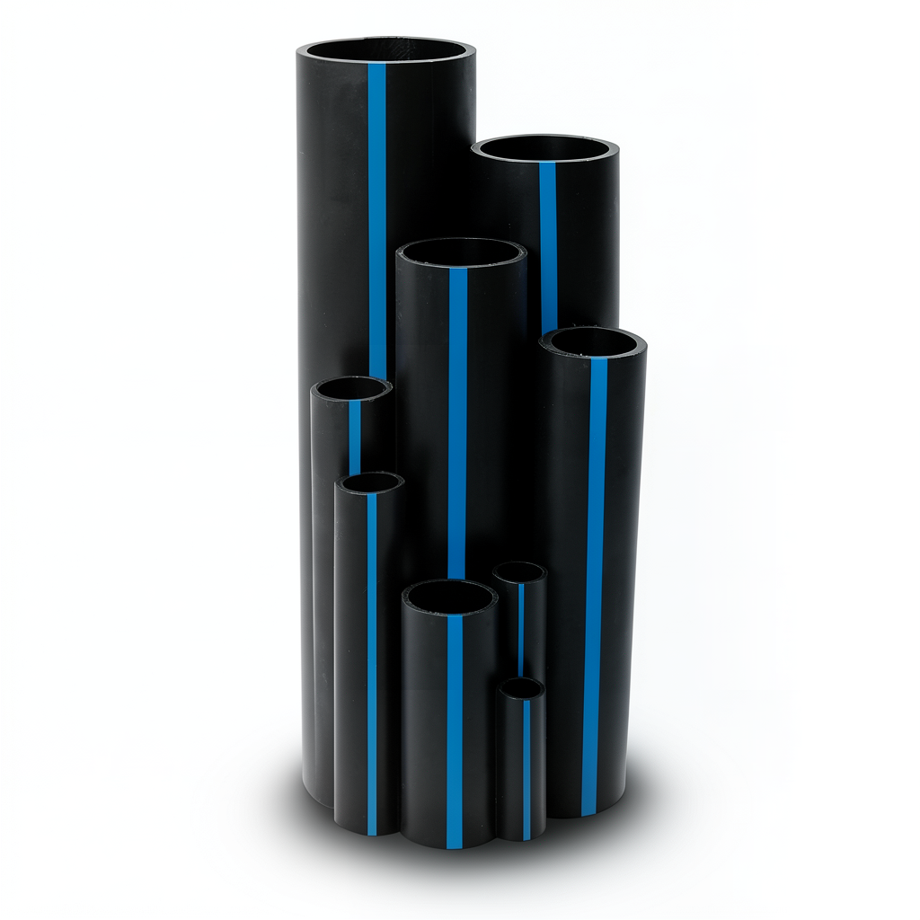 Sappco HDPE Pipe DR 11 PN 13.79 Bar Size 200 mm Thickness 18.2 mm Black | SAPPCO