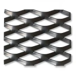 Hot Rolled Black Steel Expanded Metal Mesh Thickness 3 mm Width 1.22 m Length 4 m