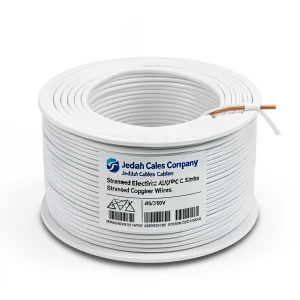 Stranded Electric Wire CU/PVC 2.5mm 450/750 Volts White | Jeddah Cables Company