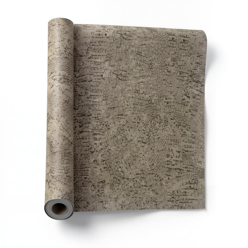 Italian Wallpaper Patterned Design Dark Beige, Size 10mx0.70m, Model RC18084