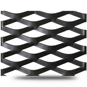 Hot Rolled Black Steel Expanded Metal Mesh Thickness 3.8 mm Width 1.22 m Length 1 m