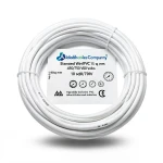 Stranded Wire CU/PVC 10 sq mm, 450/750 Volts, White Color | Jeddah Cables Company