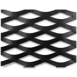 Hot Rolled Black Steel Expanded Metal Mesh Thickness 3.8 mm Width 1.22 m Length 2 m