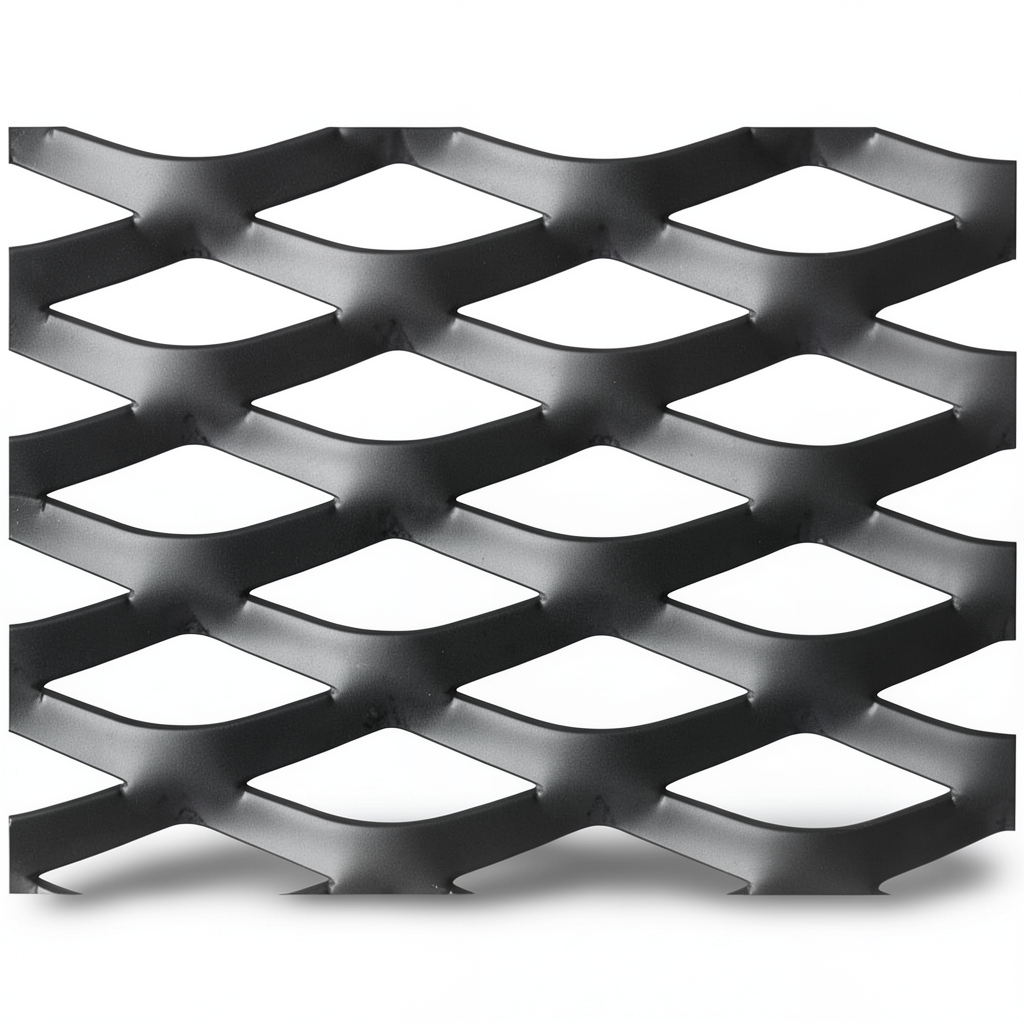 Hot Rolled (Black) Steel Expanded Metal Mesh Thickness 3.8 mm Width 1.22 m Length 3 m