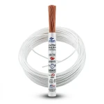 Stranded Electrical Wire CU/PVC 35mm 450/750V White Color | Jeddah Cables Company