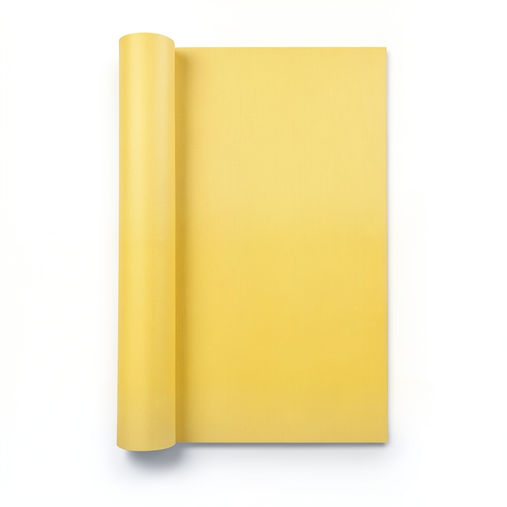 Wallpaper Plain Design 10 m x 0.53 m, Yellow Color, Model 17835