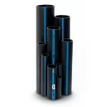 Sappco HDPE Pipe PE 100 Size (OD) 200 mm Thickness 7.7 mm Black | SAPPCO