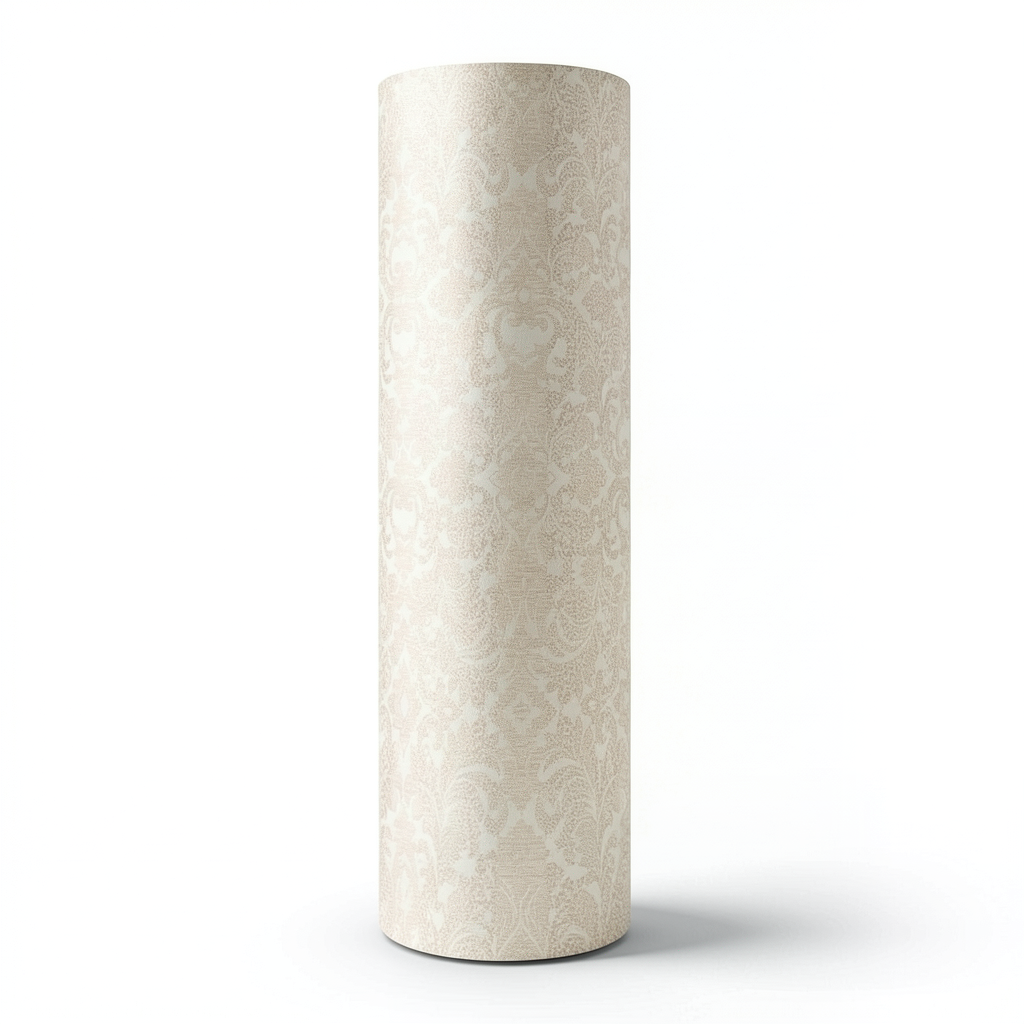 Italian Wallpaper Light Beige Classic Design, Size 10m x 0.70m