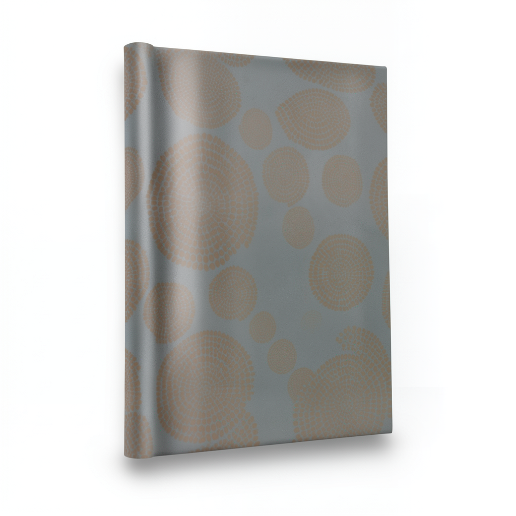 Italian Wallpaper Modern Design 10m x 0.53m Gray with Brown, Model 73233