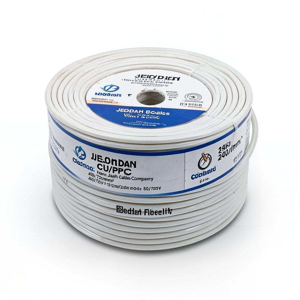 Stranded Electric Wire CU/PVC 240mm2, 450/750V, White | Jeddah Cables Company