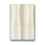 Italian Wallpaper Beige Color Modern Design, Size 10m x 1.06m