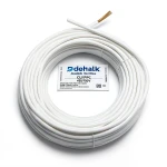 Stranded Electrical Wire CU/PVC 300mm, 450/750V, White Color | Jeddah Cables Company