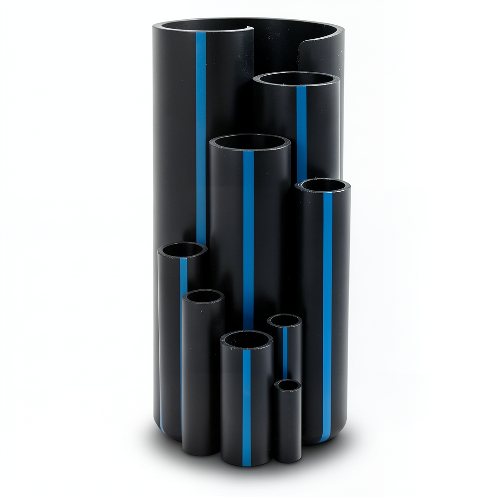 Sappco HDPE Pipe PE 100 Size OD 250 mm Thickness 11.9 mm Black | SAPPCO
