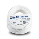 Stranded Wire CU/PVC 1.5mm Conductor, 450/750V, White Color | Jeddah Cables Company