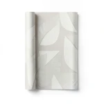 Wall Decoration Leaf-Patterned Design 10 m x 0.53 m Pale Beige