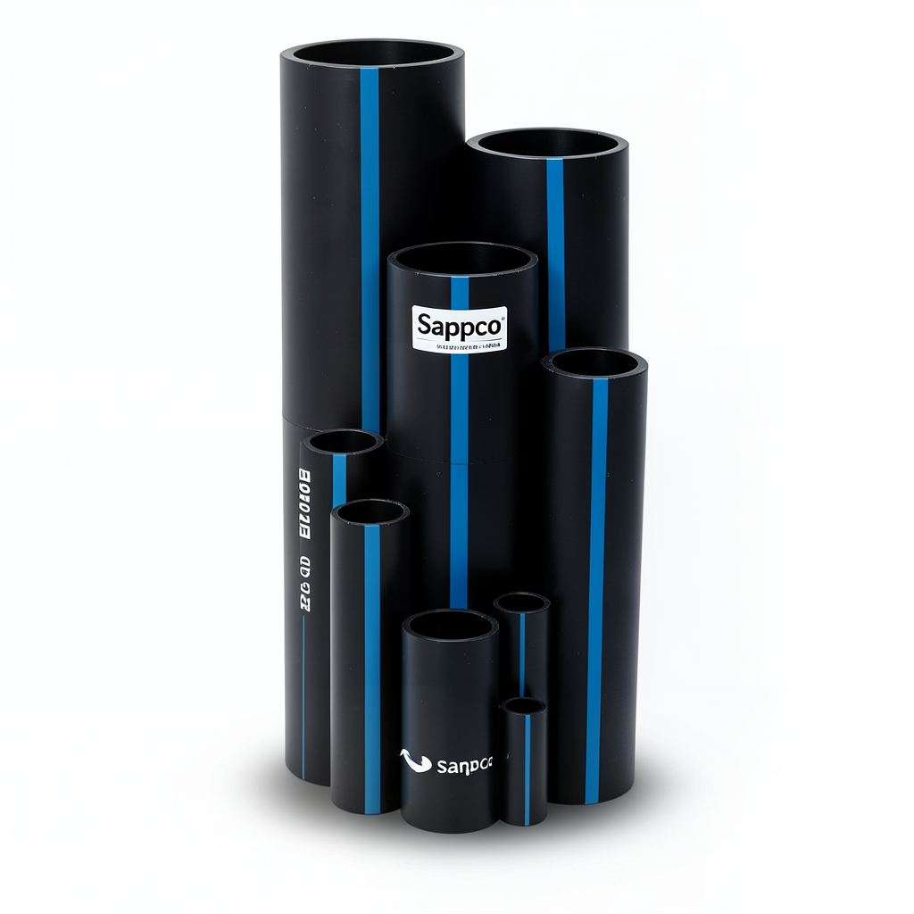 Sappco HDPE Pipe PE 100 Size OD 110 mm Thickness 4.2 mm Black | SAPPCO