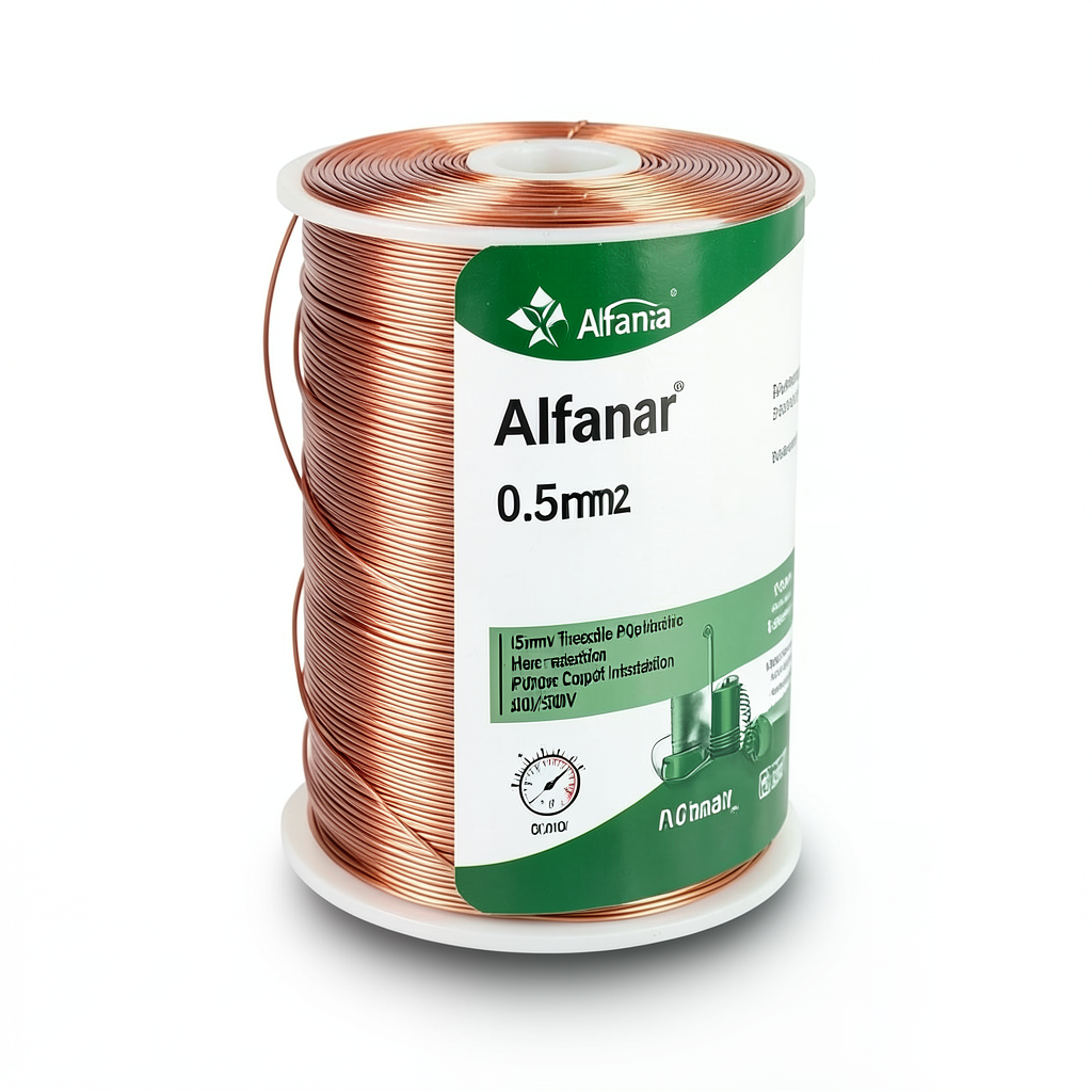 Alfanar 0.5mm2 Wire 300/500V Flexible Copper Conductor PVC Insulation 300ft | Al Fanar