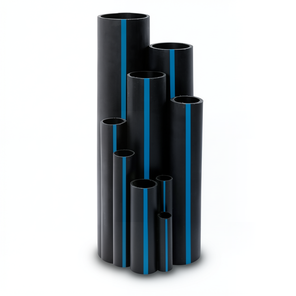 Sappco HDPE Pipe PE 100 Size (OD) 160 mm Thickness 7.7 mm Black | SAPPCO